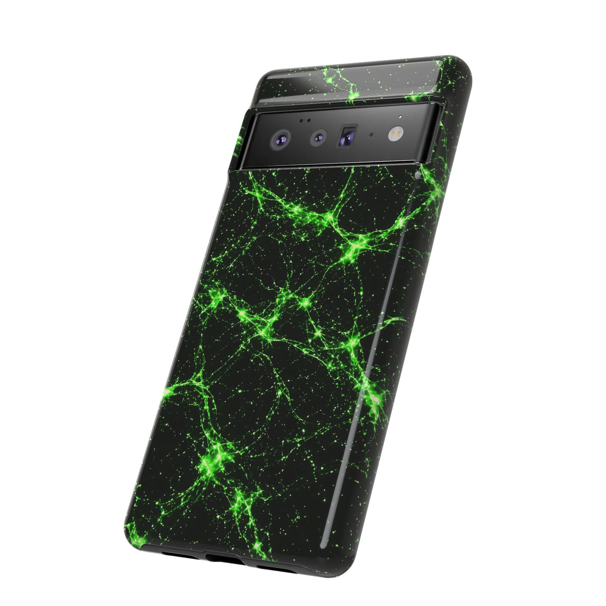 Neon Mycelium - Toxic Lime Phone Case