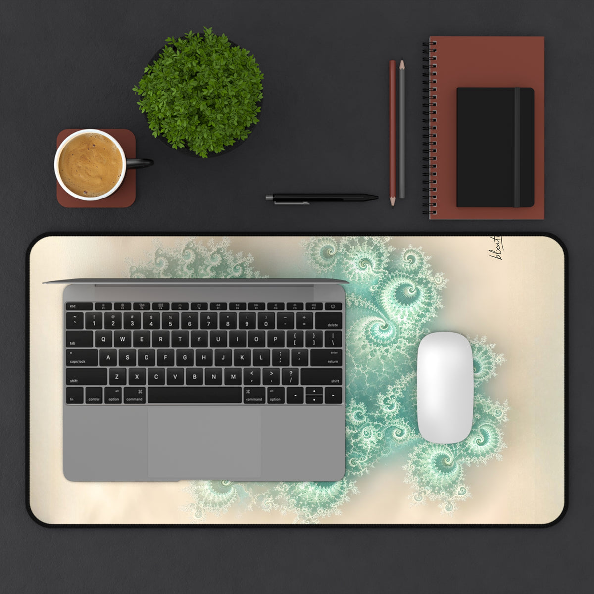 Copper Infinity - Sea Glass Desk Mat