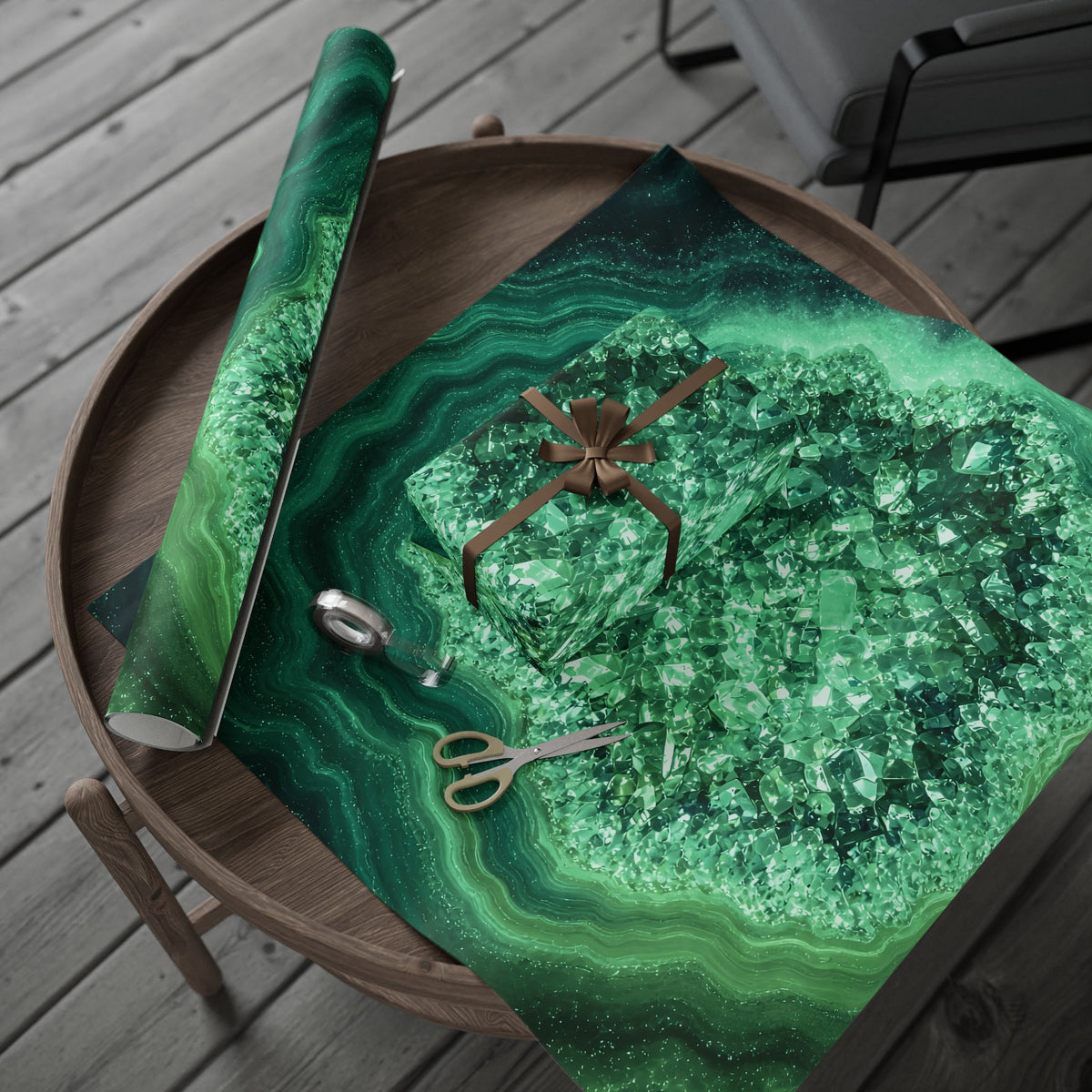 Geode Core - Jade Temple Wrapping Paper