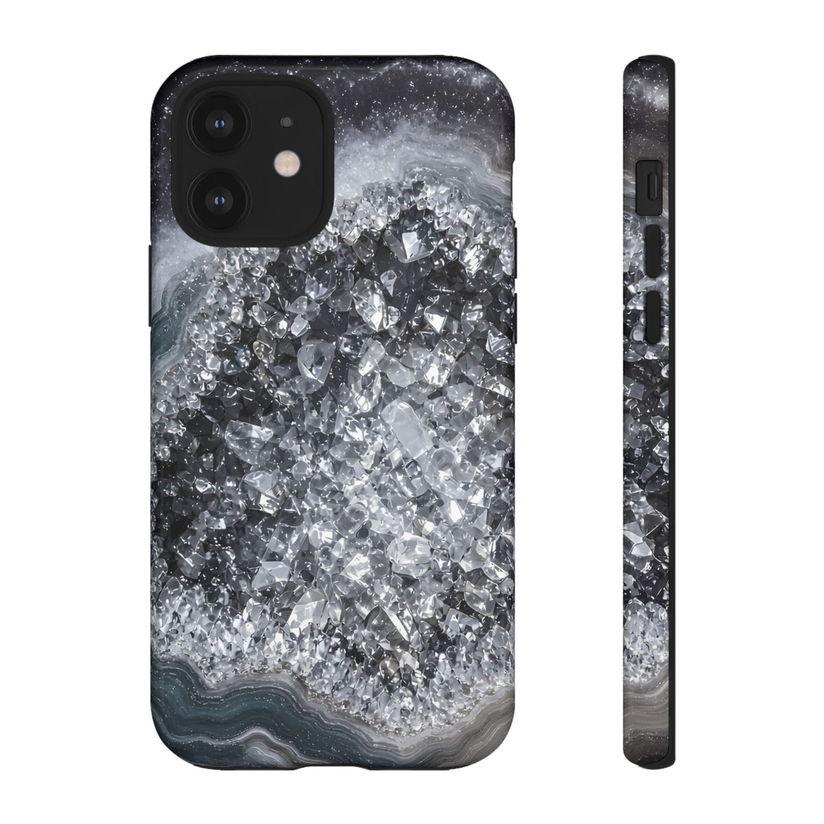 Geode Core - Silver Smoke Phone Case