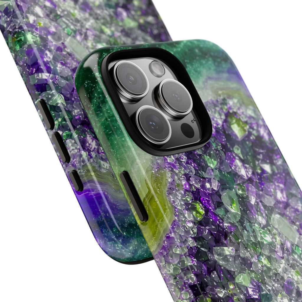 Geode Core - Ruby Emerald Phone Case