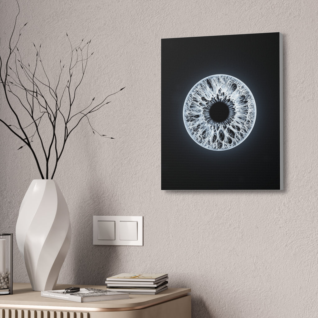 BLXNTT Iris – Lace Web Ice Silver Glossy Canvas