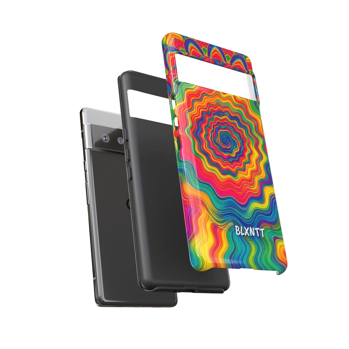 Hypnotic Rainbow Ripple Phone Case