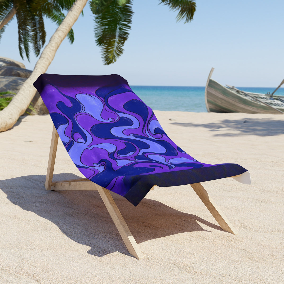 Fillmore Flow - Ultraviolet Beach Towel