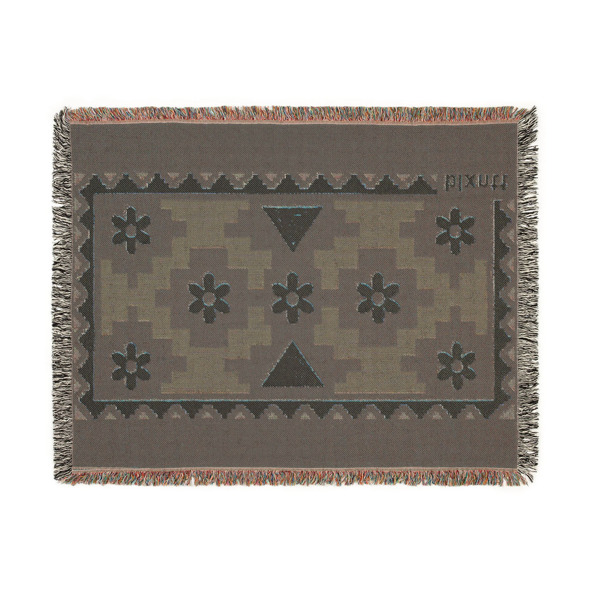 BLXNTT Blue Hippie Woven Blanket #4