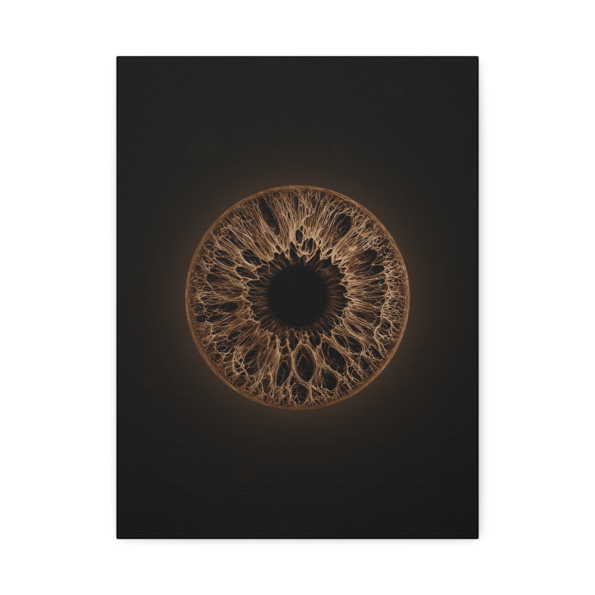 BLXNTT Iris – Lace Web Dark Brown Glossy Canvas