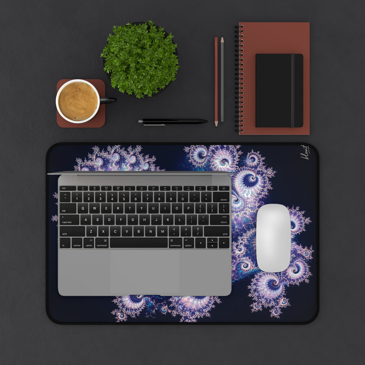 Copper Infinity - Holographic Opal Desk Mat