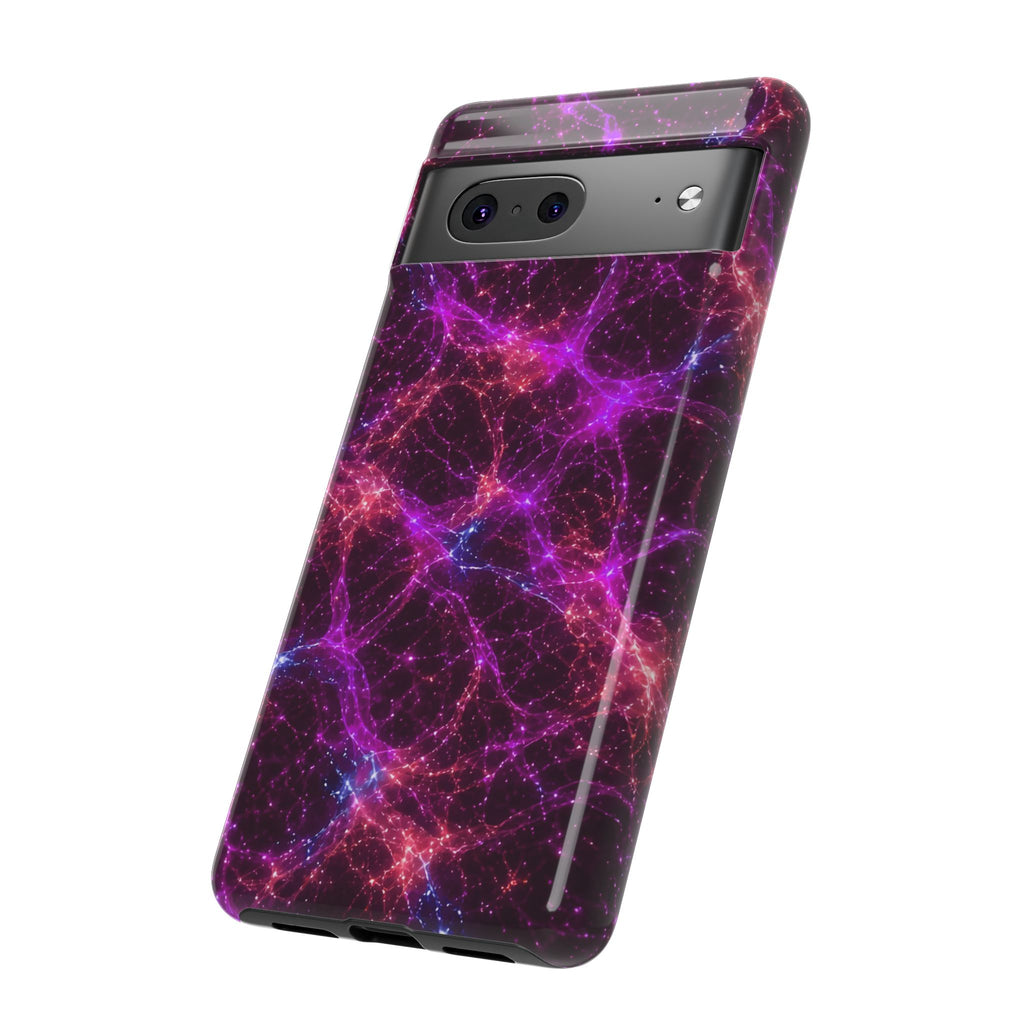 Neon Mycelium - Ember Orchid Phone Case