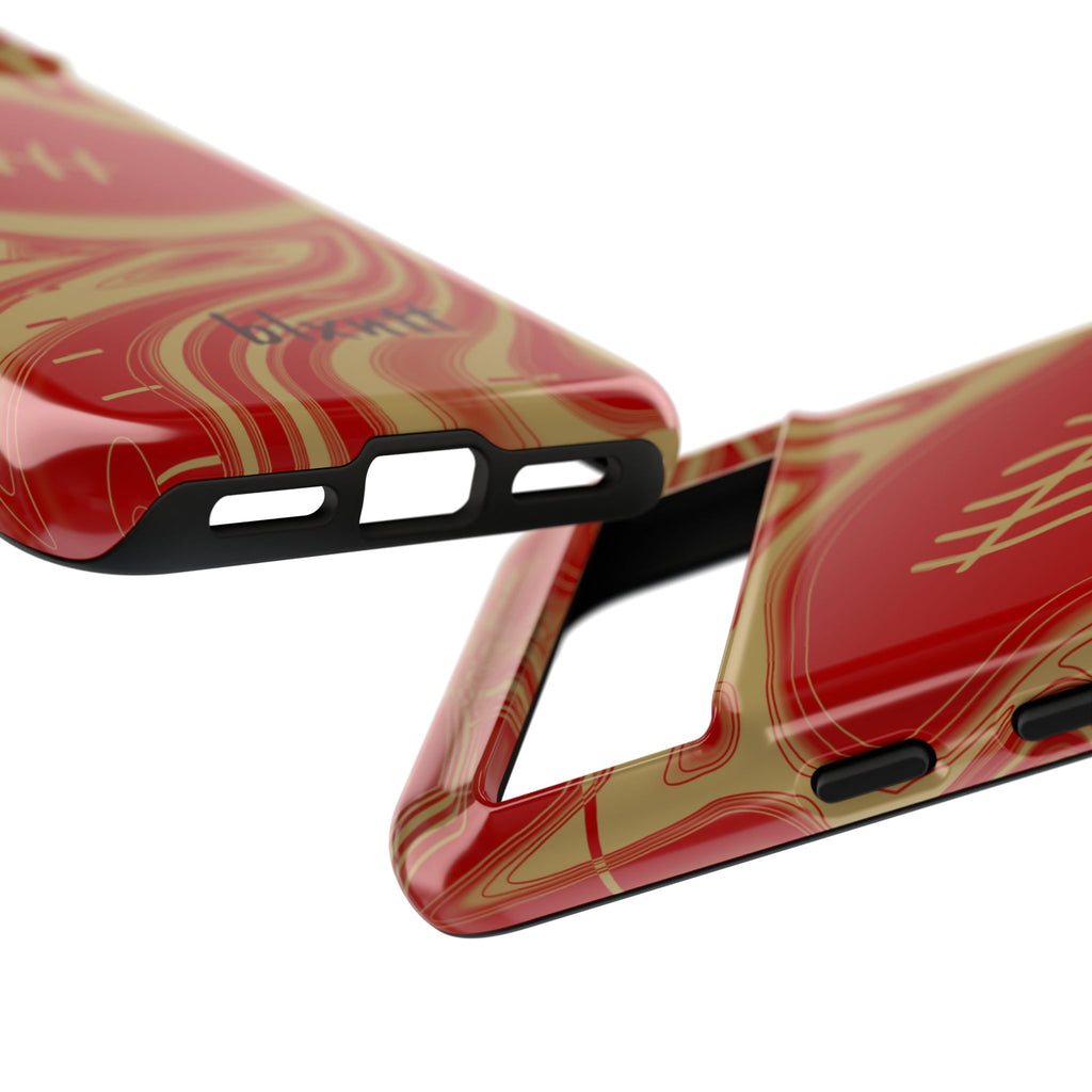 Scarlet & Gold Trippy Football Phone Case