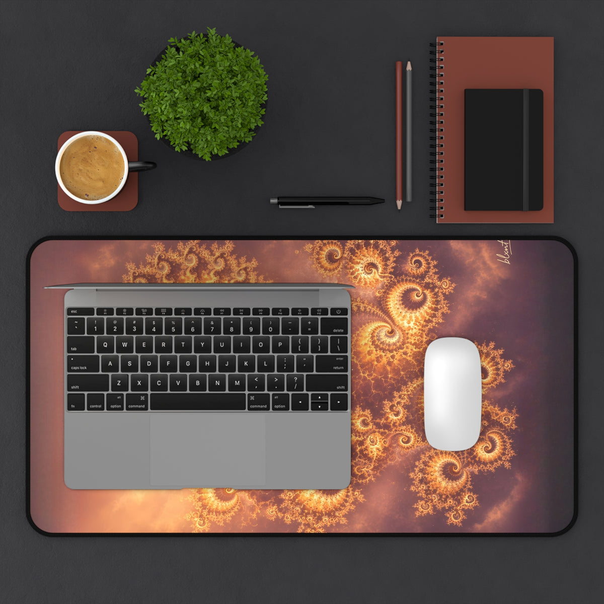 Copper Infinity - Golden Hour Desk Mat