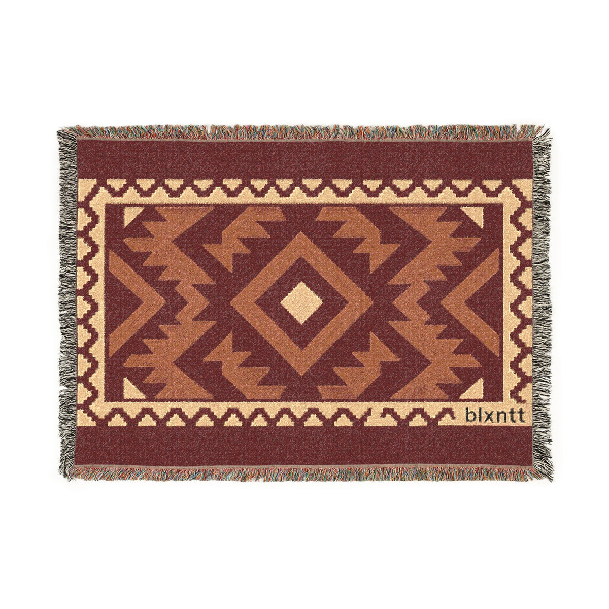 BLXNTT Red Hippie Woven Blanket #2