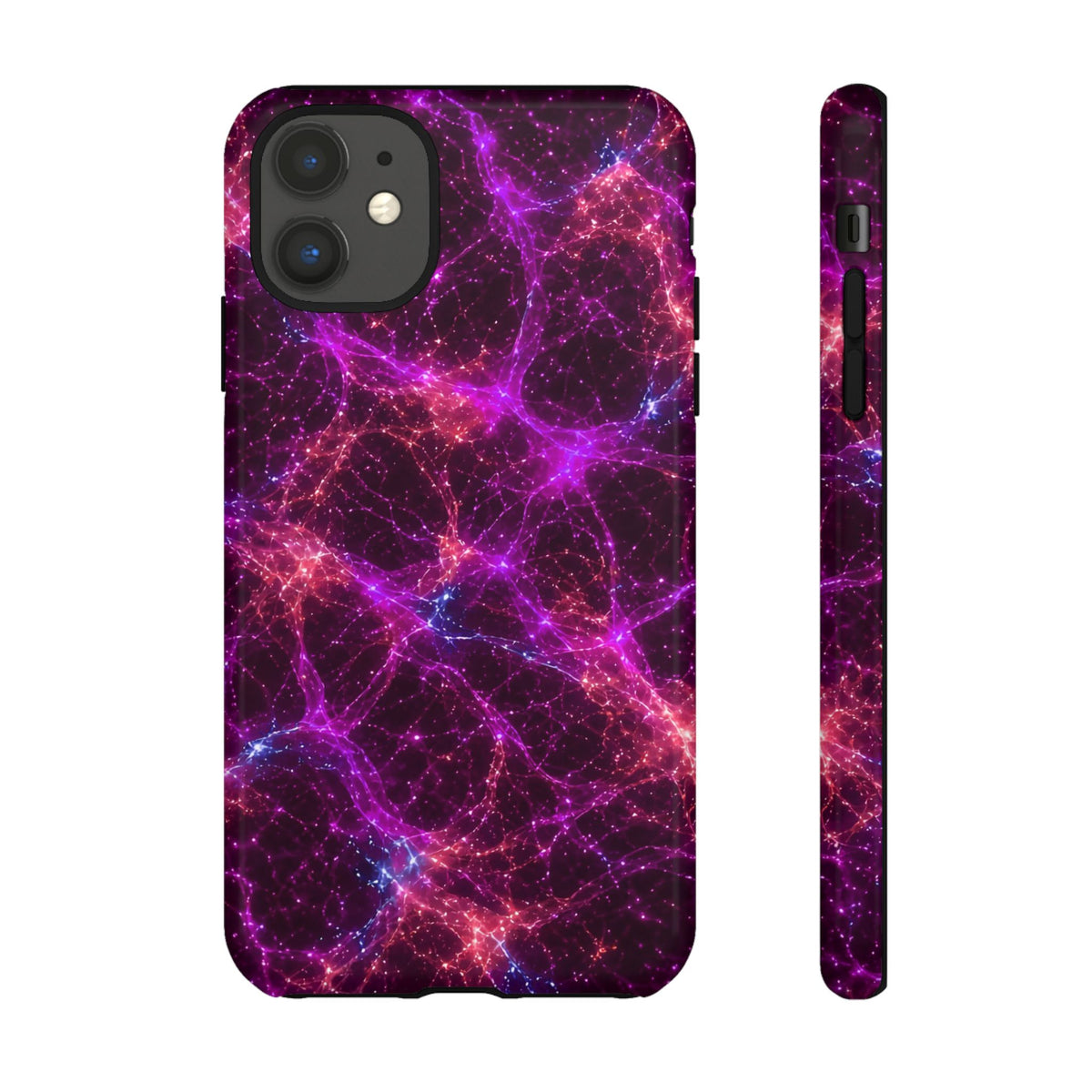 Neon Mycelium - Ember Orchid Phone Case