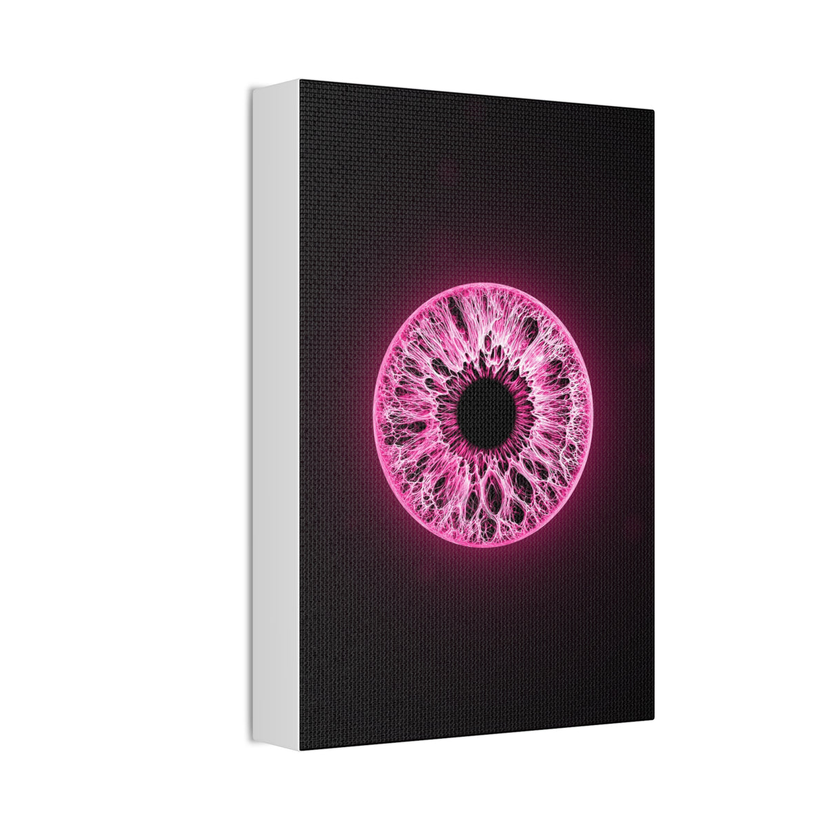BLXNTT Iris – Lace Web Neon Pink Glossy Canvas