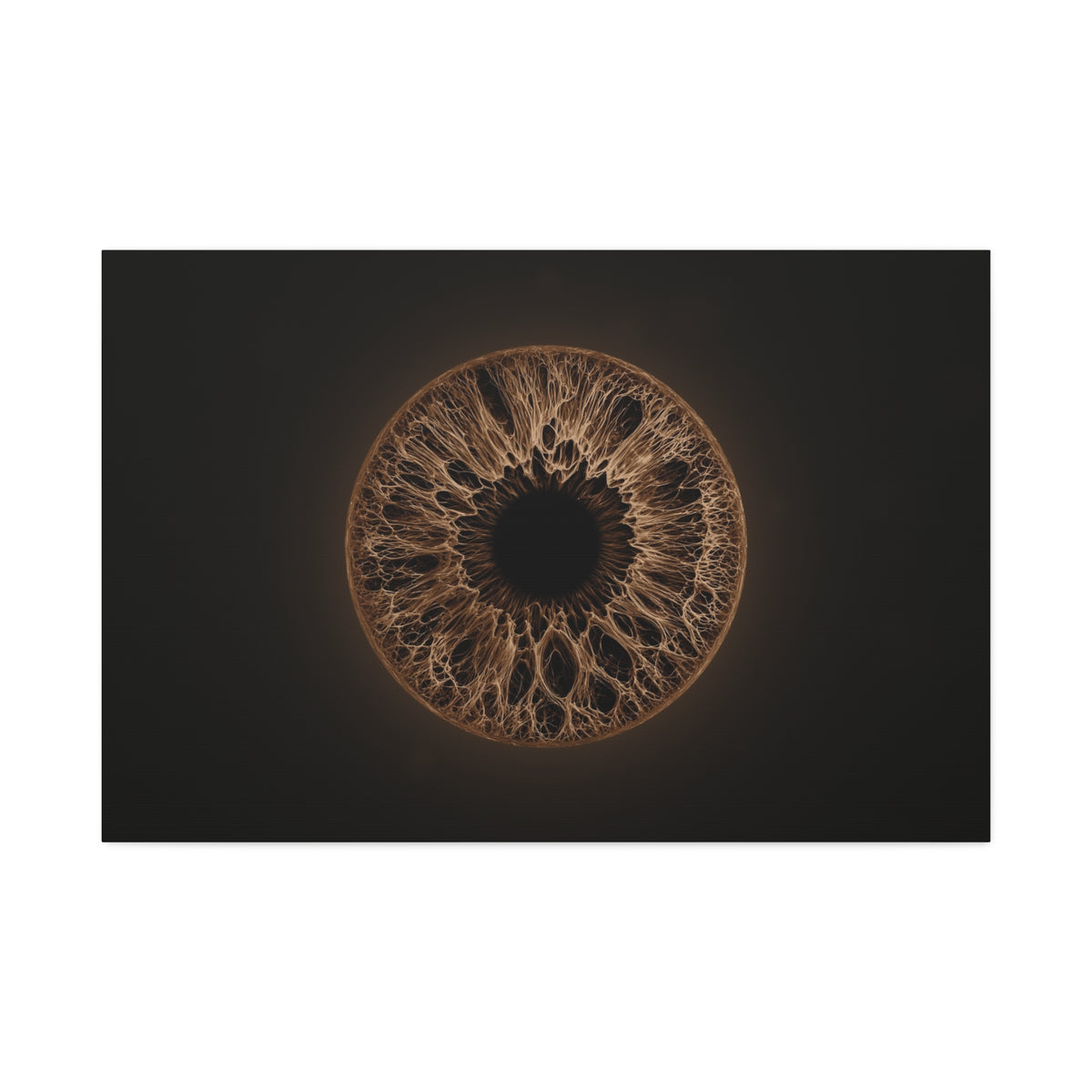 BLXNTT Iris – Lace Web Dark Brown Glossy Canvas