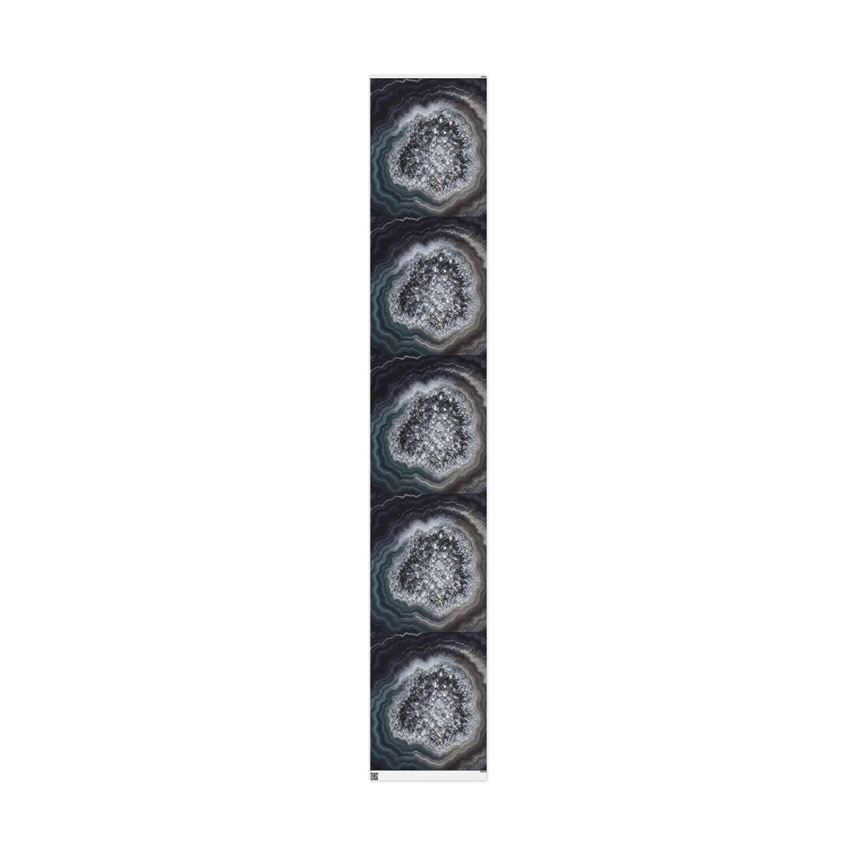 Geode Core - Silver Smoke Wrapping Paper