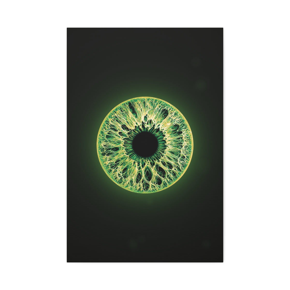 BLXNTT Iris – Lace Web Emerald Gold Glossy Canvas