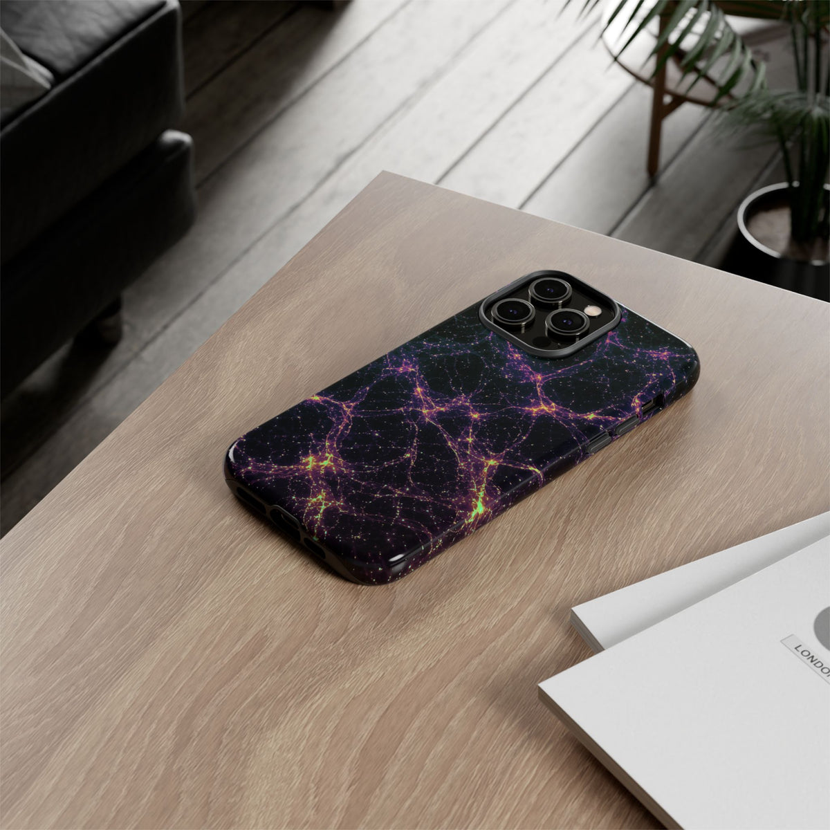 Neon Mycelium - Holographic Phone Case