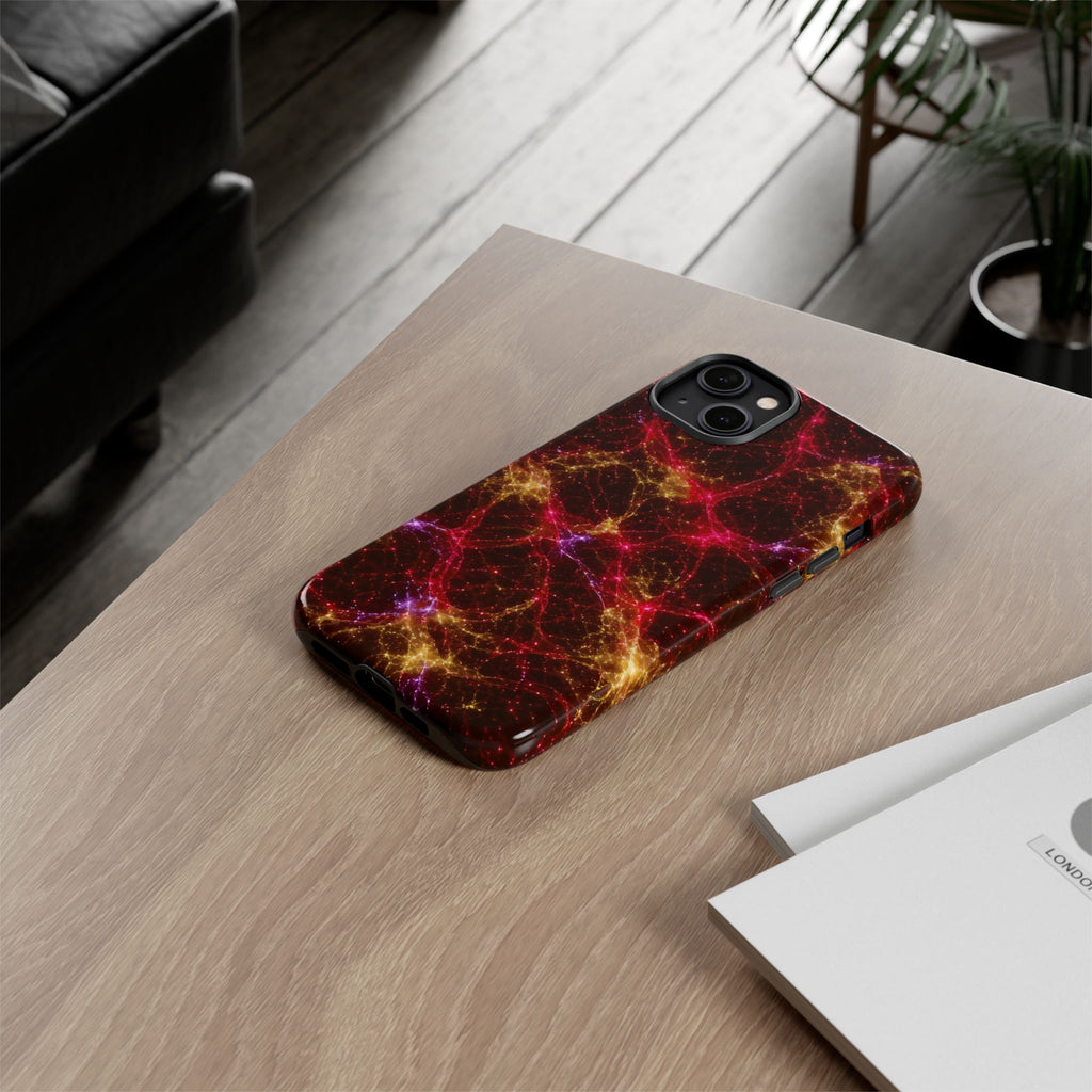 Neon Mycelium - Rainbow Nerve Phone Case