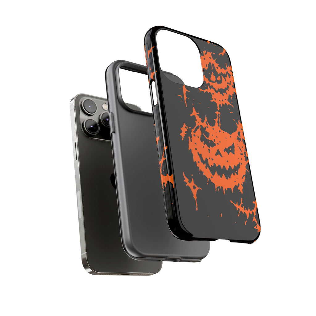 Orange Spiderweb Pumpkin Phone Case