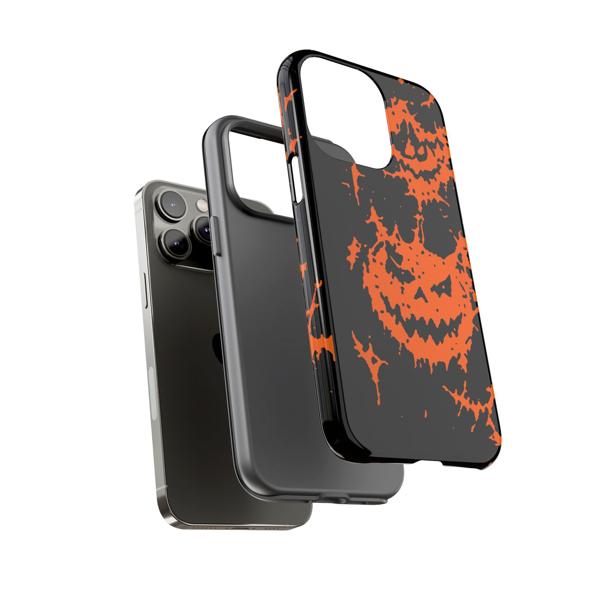 Orange Spiderweb Pumpkin Phone Case