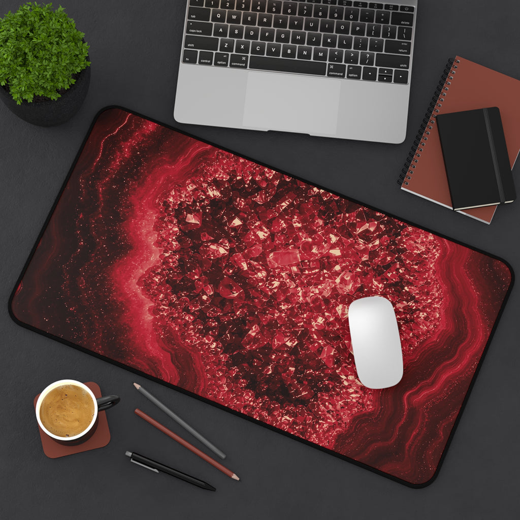Geode Core - Cherry Cola Desk Mat