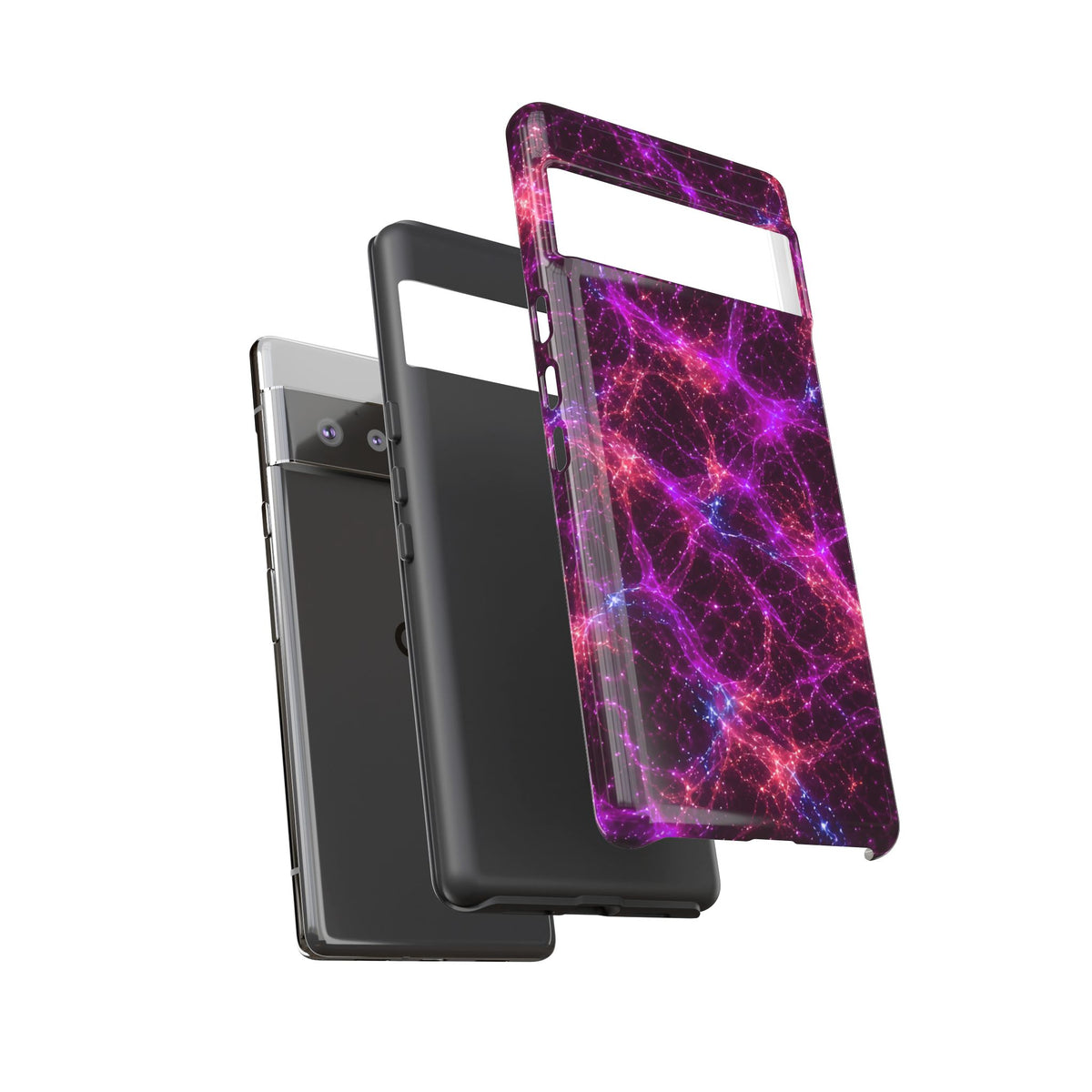 Neon Mycelium - Ember Orchid Phone Case