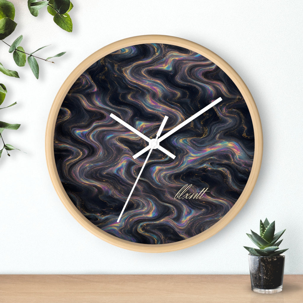 Galaxy Iridescent Marble Wall Clock