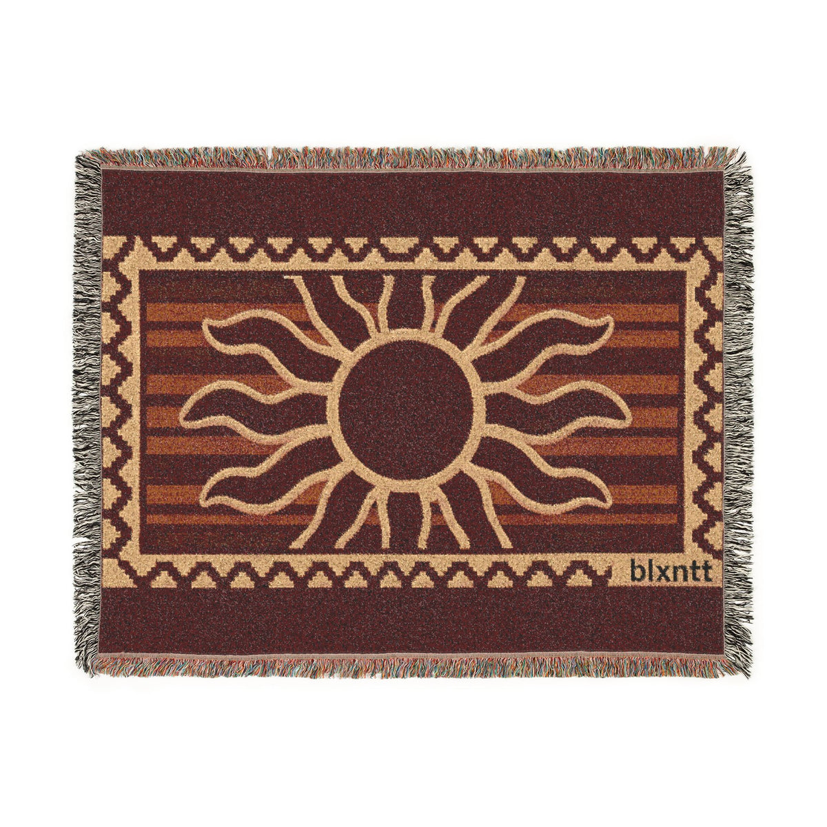BLXNTT Red Hippie Woven Blanket #4