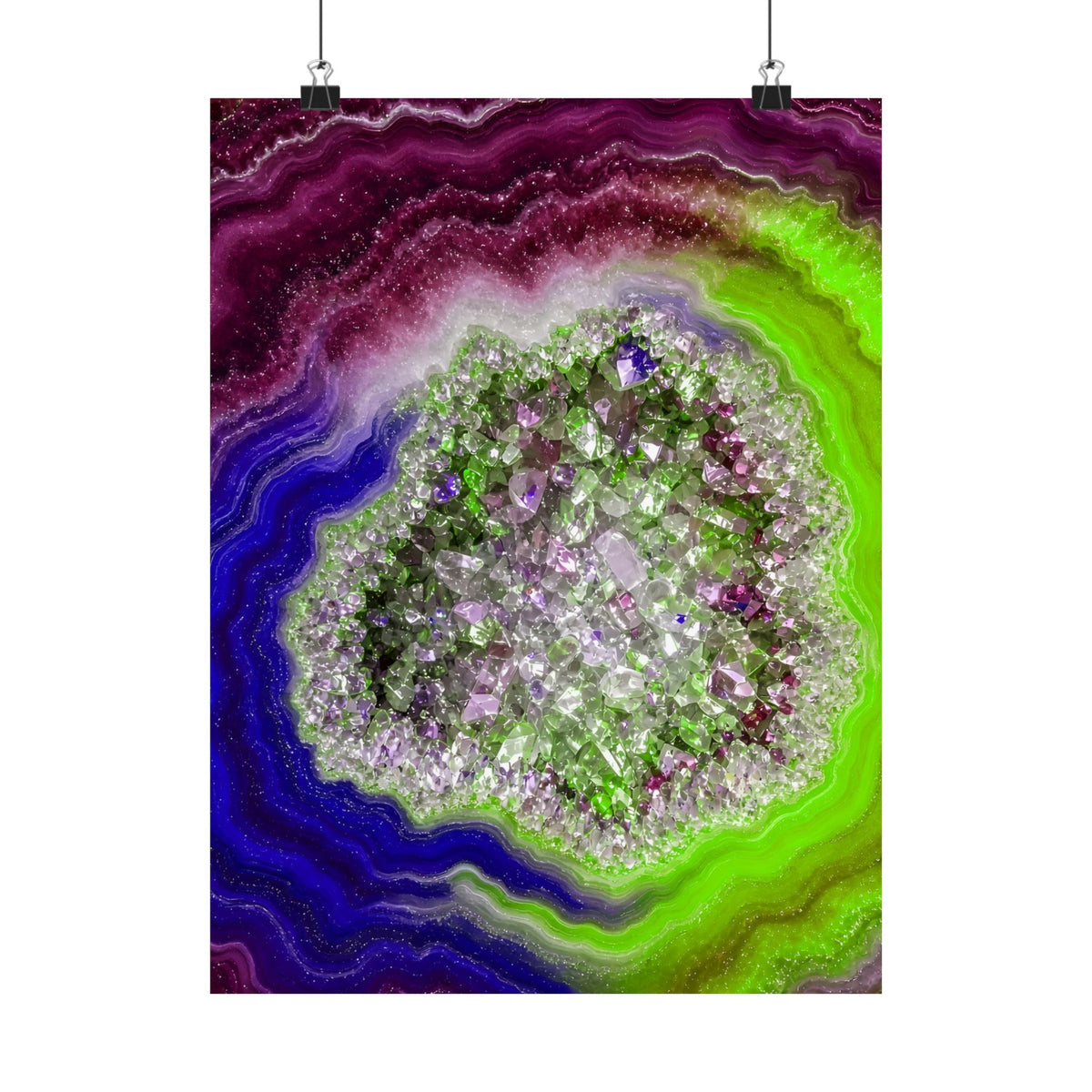 Geode Core - Cosmic Berry Poster