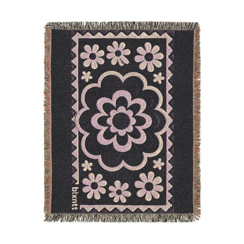 BLXNTT Purple Hippie Woven Blanket #1