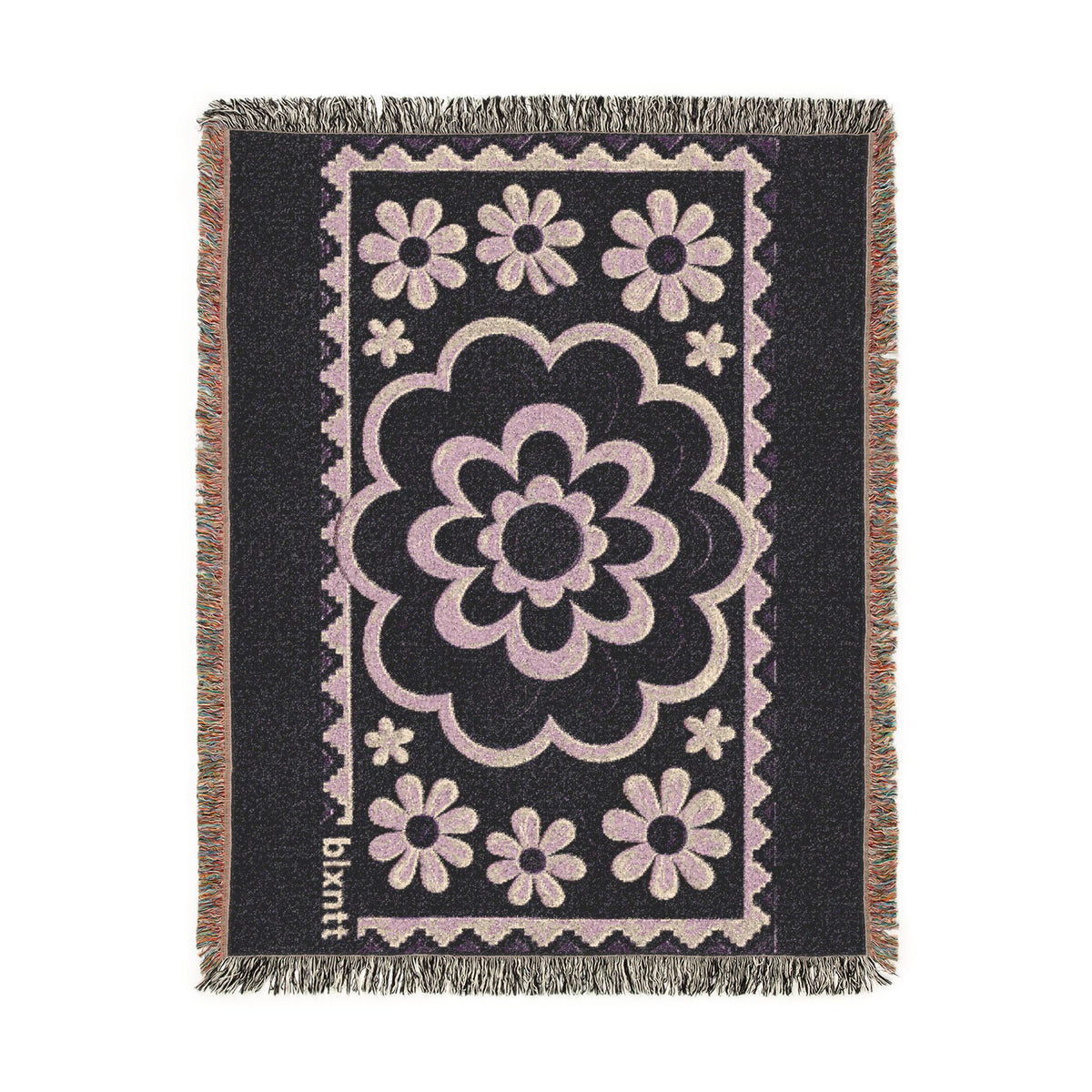 BLXNTT Purple Hippie Woven Blanket #1
