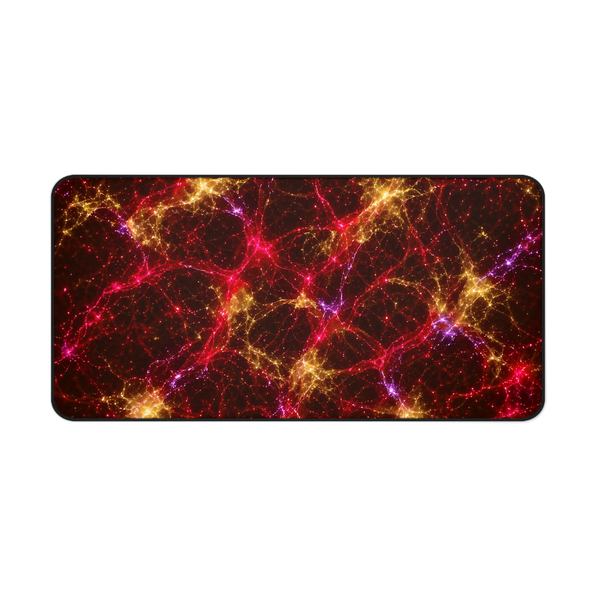 Neon Mycelium - Rainbow Nerve Desk Mat