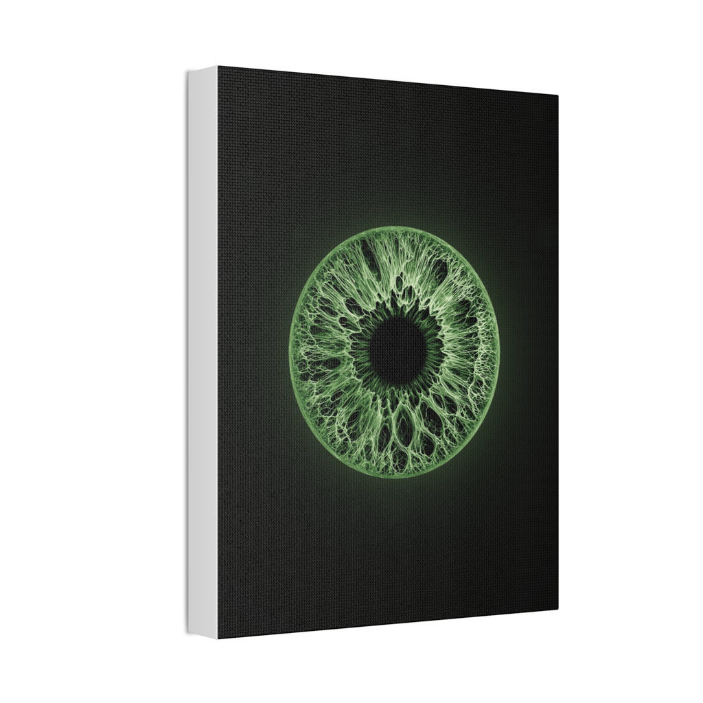 BLXNTT Iris – Lace Web Green Glossy Canvas