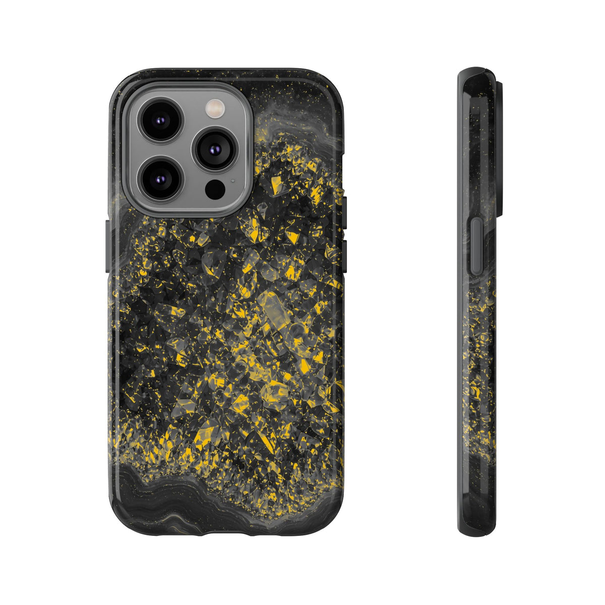 Geode Core - Mono Gold Spark Phone Case