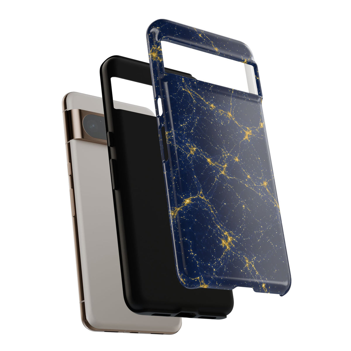 Neon Mycelium - Mustard Navy Phone Case