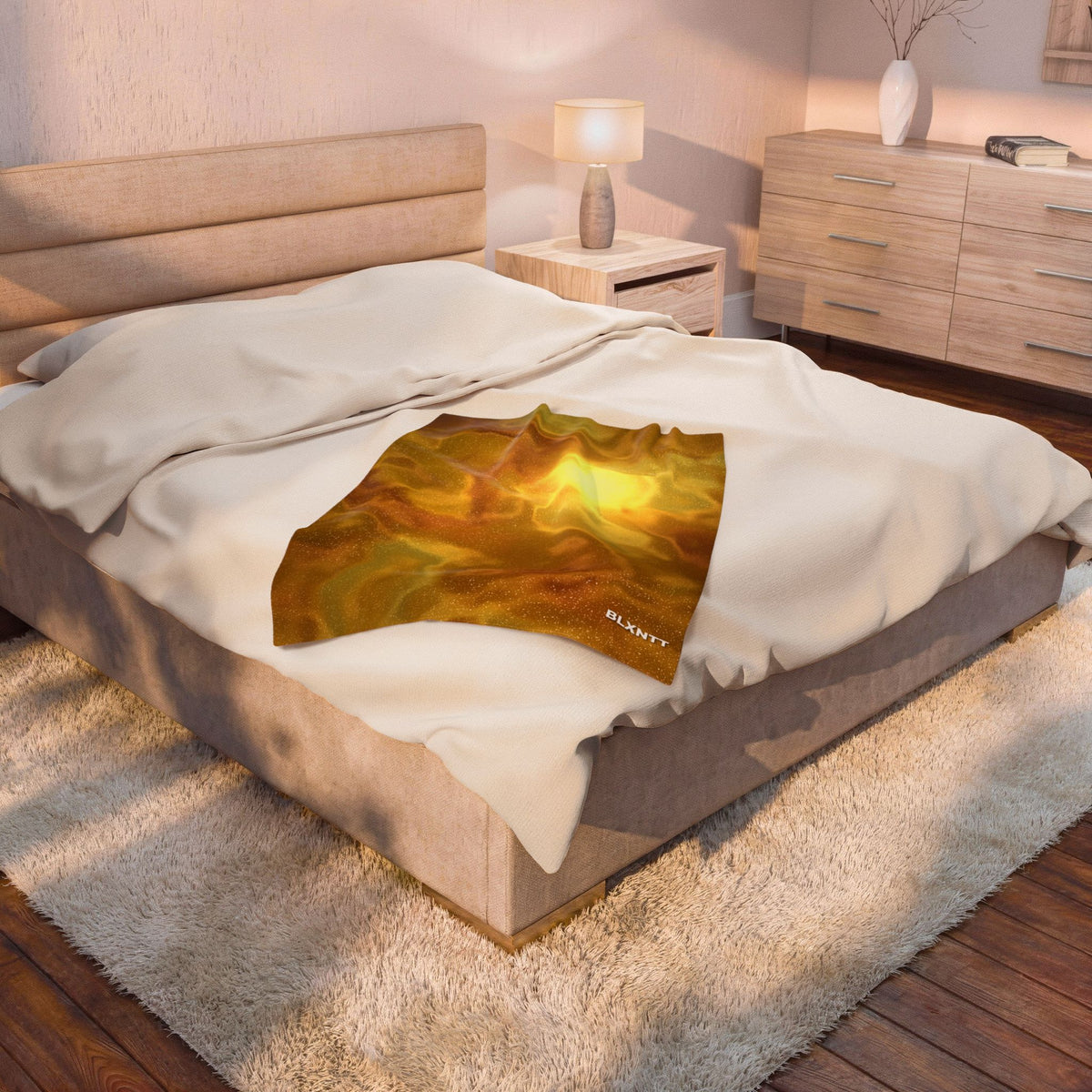 Yellow Rainbow Dream Blanket