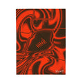 Brown & Orange Trippy Football Blanket