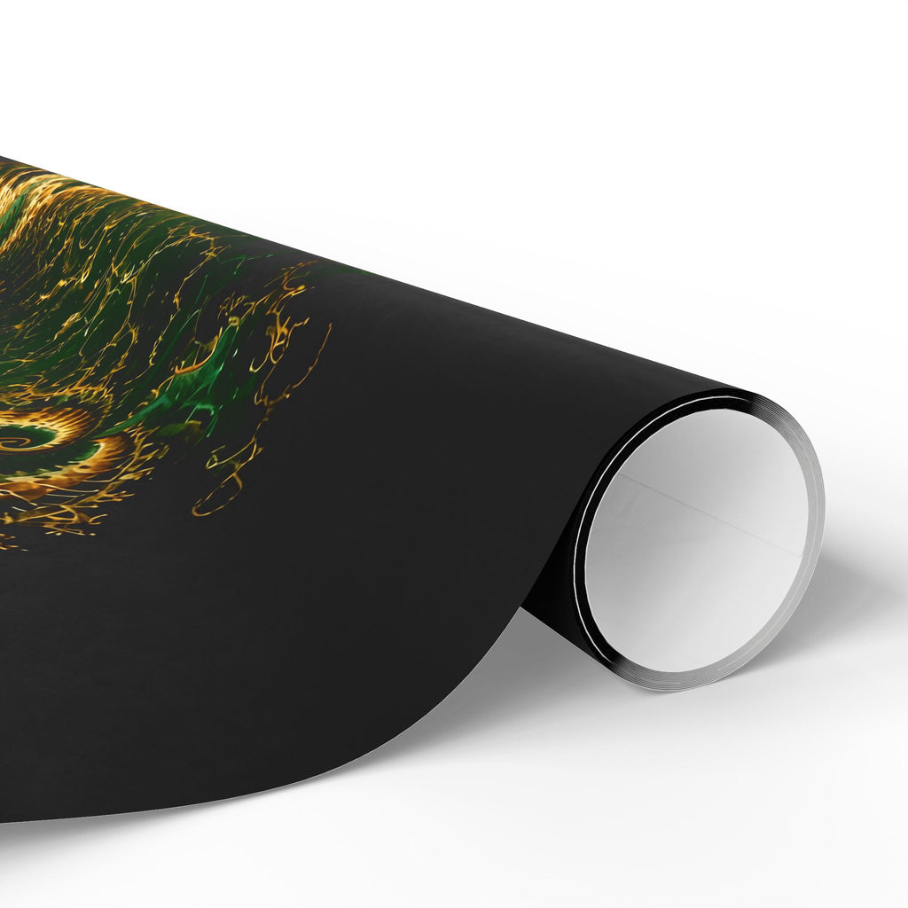 Copper Infinity - Emerald & Gold Wrapping Paper