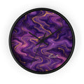 Royal Purple Marble Wall Clock