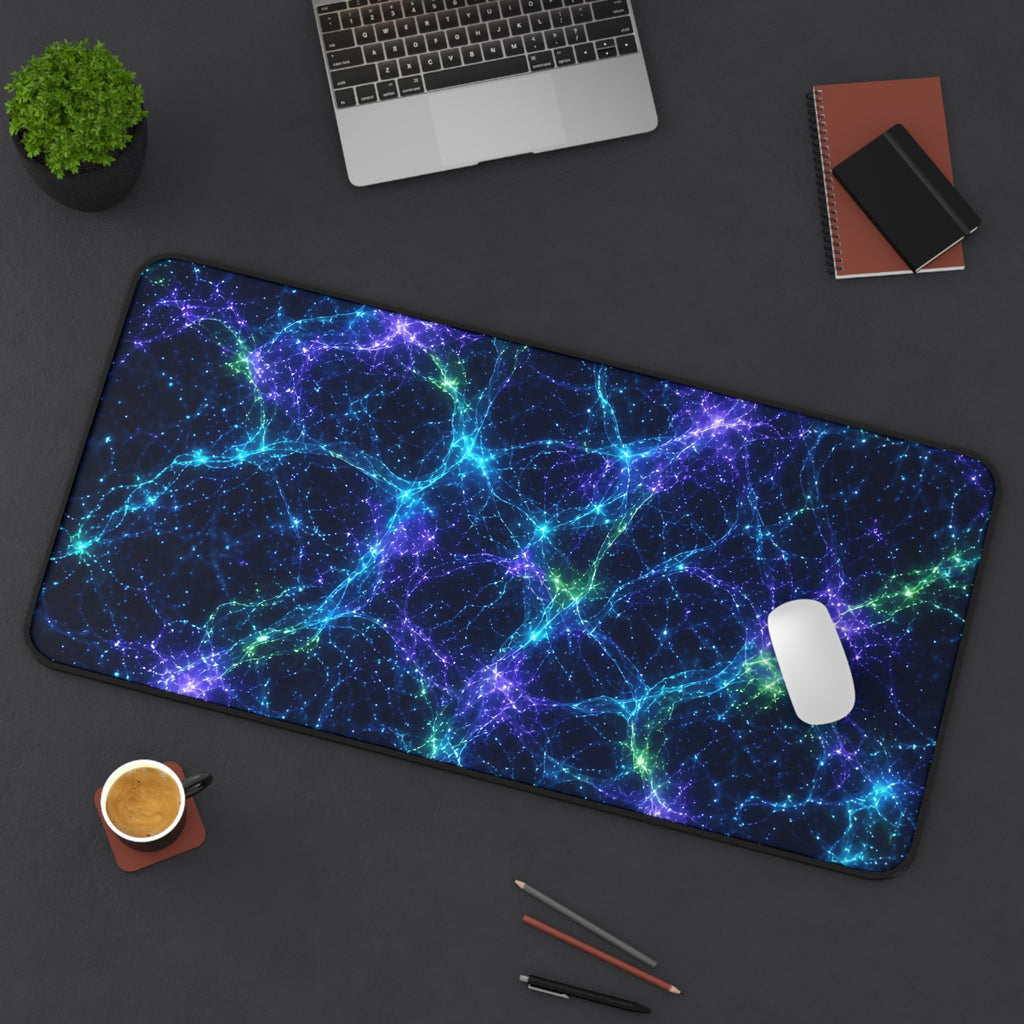 Neon Mycelium - Original Glow Desk Mat