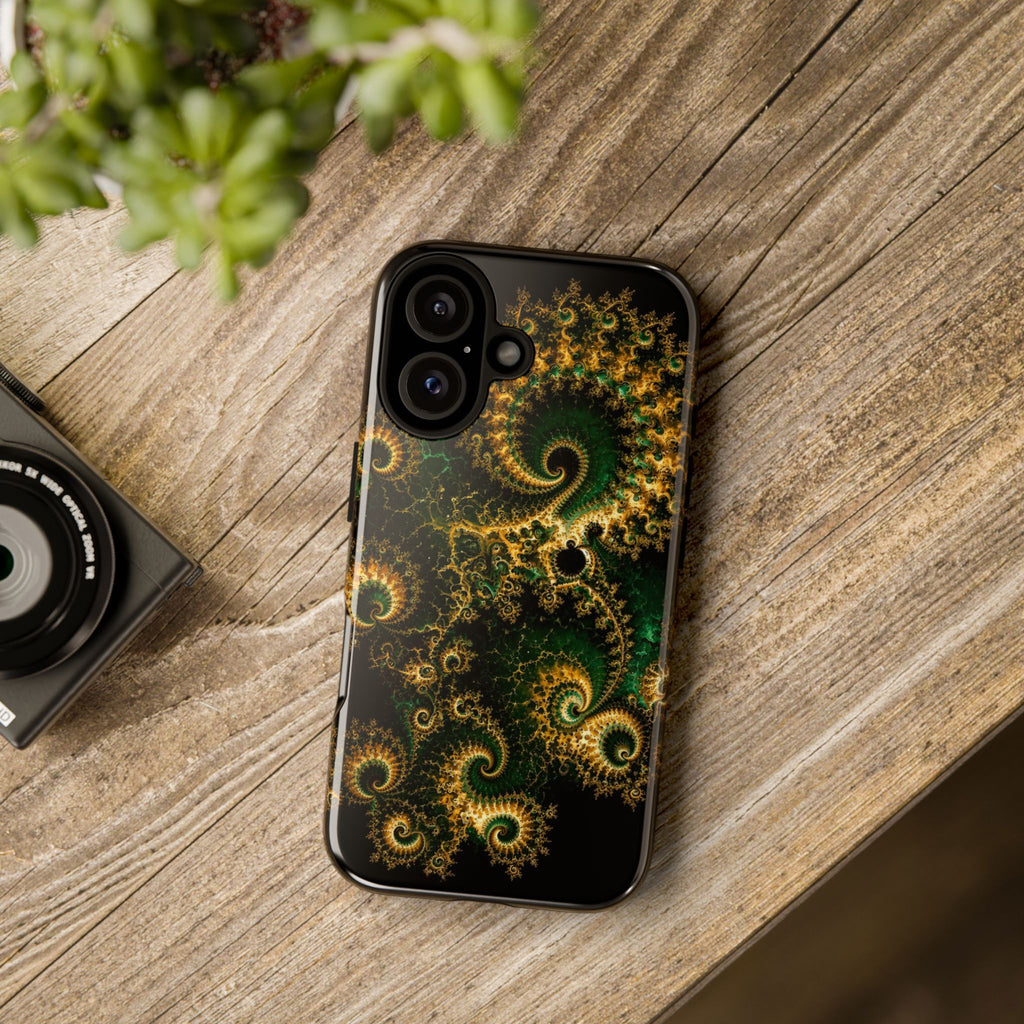 Copper Infinity - Emerald & Gold Phone Case