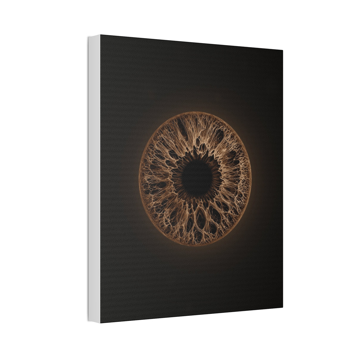 BLXNTT Iris – Lace Web Dark Brown Glossy Canvas