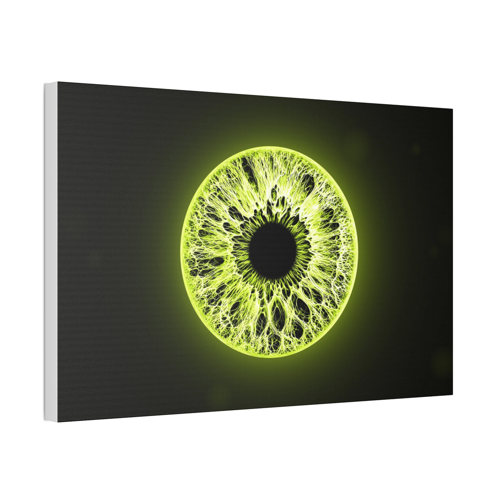 BLXNTT Iris – Lace Web Toxic Chartreuse Glossy Canvas