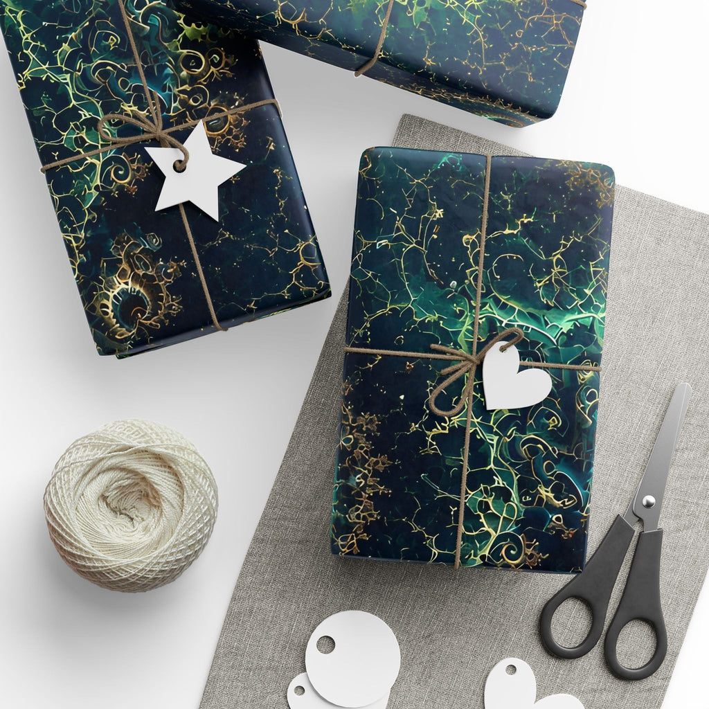 Copper Infinity - Peacock Wrapping Paper