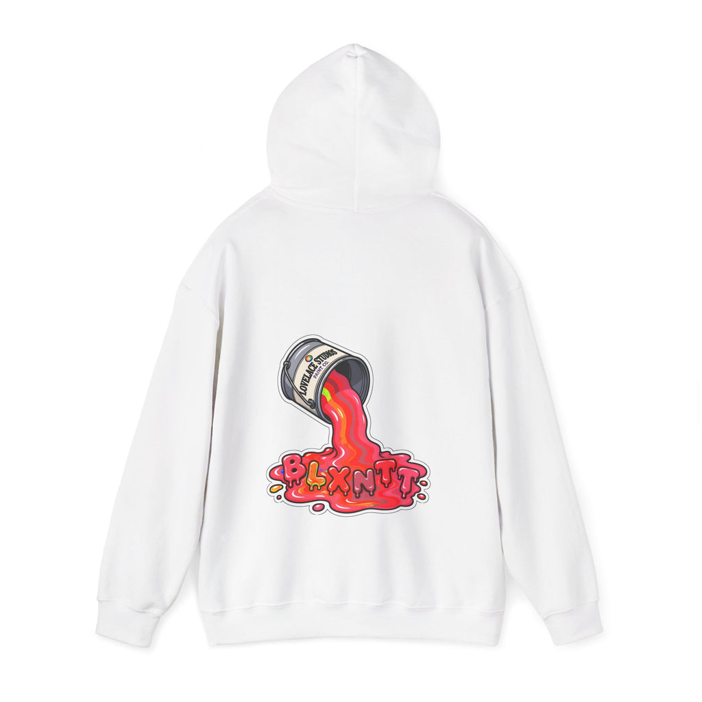 BLXNTT Paint Spill Hoodie - Red (White)