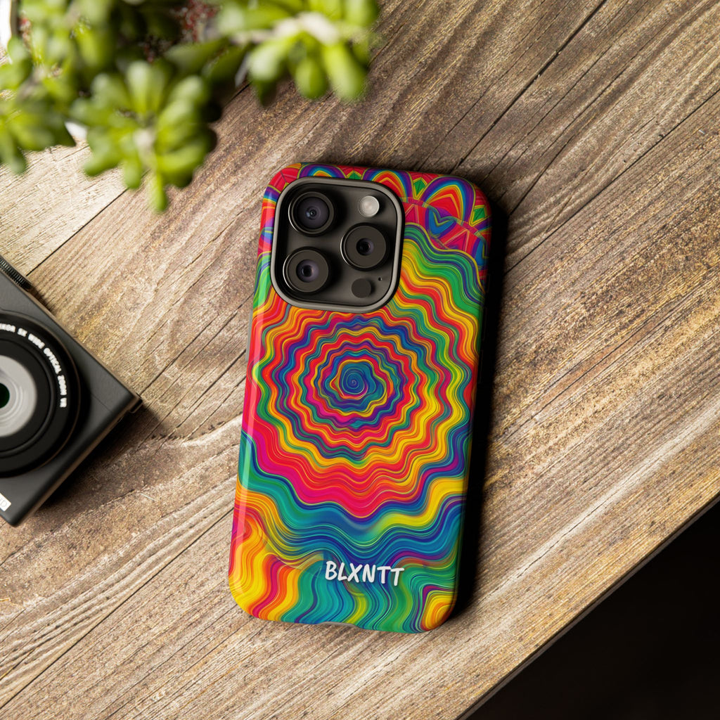 Hypnotic Rainbow Ripple Phone Case