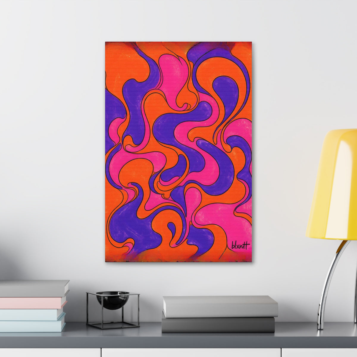 Fillmore Flow - Synthwave Glossy Canvas