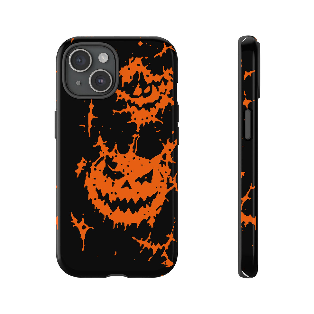 Orange Spiderweb Pumpkin Phone Case