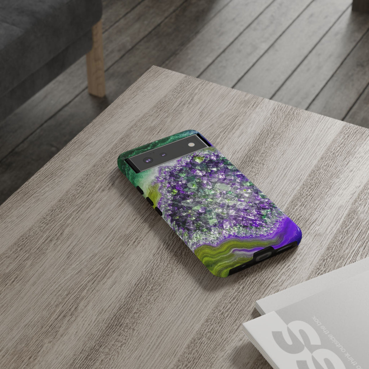 Geode Core - Ruby Emerald Phone Case