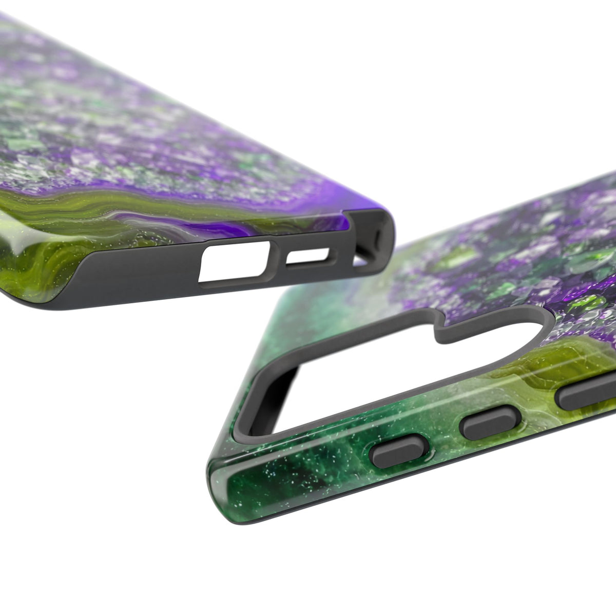 Geode Core - Ruby Emerald Phone Case